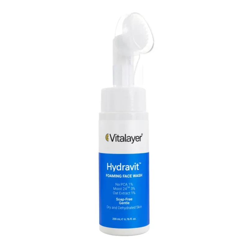 فوم شستشوی صورت پوست خشک هیدراویت ویتالیر VITALAYER حجم 200 میل - Image 1