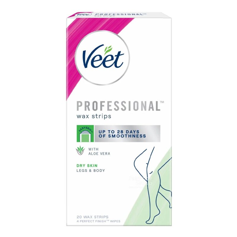 موبر ورقه ای آلوئه ورا ویت Veet مخصوص پوست خشک بسته ۲۰ عددی - Image 1