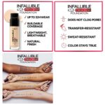 کرم پودر لورال Loreal INFAILLIBLE شماره 100 رنگ Linen حجم 30 میل - Image 3