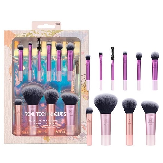 real-techniques-travel-fantasy-10-in-1-mini-brush ست مینی براش 10 عددی ریل تکنیک Real Techniques Travel Fantasy - Image 1