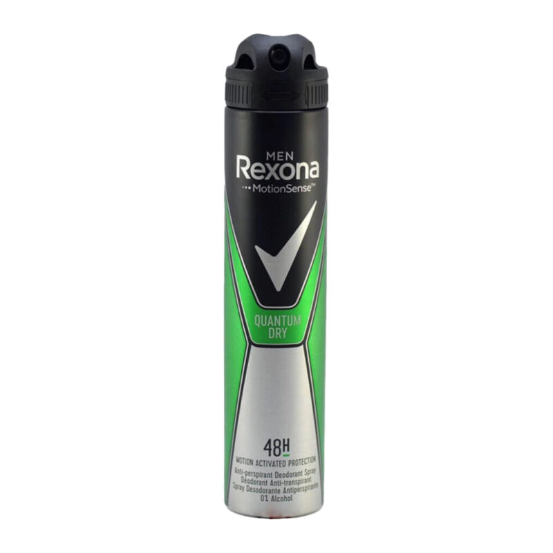 rexona-deodorant-spray-motion-sense-quantum-dry-200ml اسپری ضد تعریق مردانه رکسونا Rexona Quantum Dry حجم 200 میل - Image 1