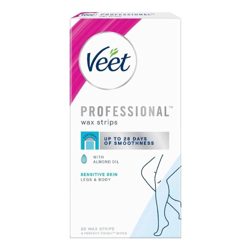 موبر ورقه ای روغن بادام ویت Veet مخصوص پوست حساس بسته ۲۰ عددی - Image 1