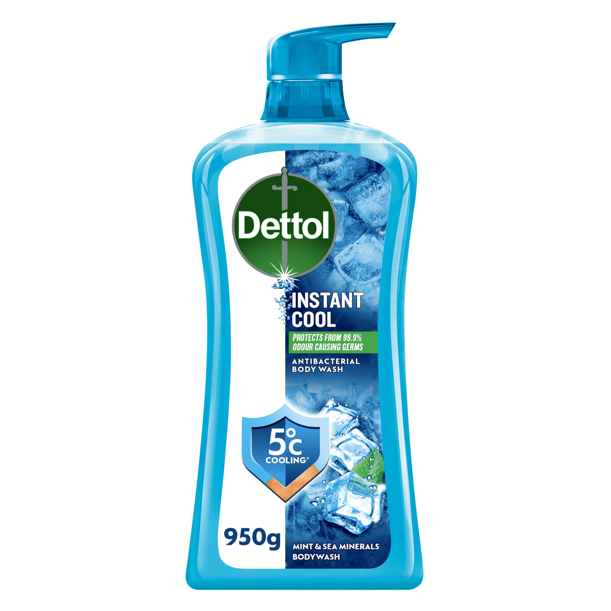 Dettol Shower Gel Body Wash Instant Cool 950ML شامپو بدن دتول Dettol Instant Cool حجم 950 میل - Image 1