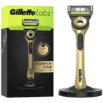 خودتراش مردانه ژیلت Gillette Labs Champion Gold با نوار لایه‌بردار و دسته قابل استفاده مجدد 1 عدد تیغه یدک