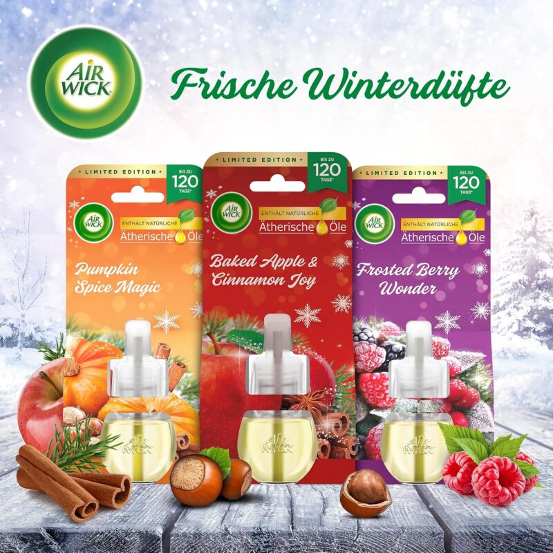 یدک دستگاه خوشبو کننده برقی ایرویک Air wick رایحه کدوحلوایی و دارچین ماندگاری 120 روزه - Image 5