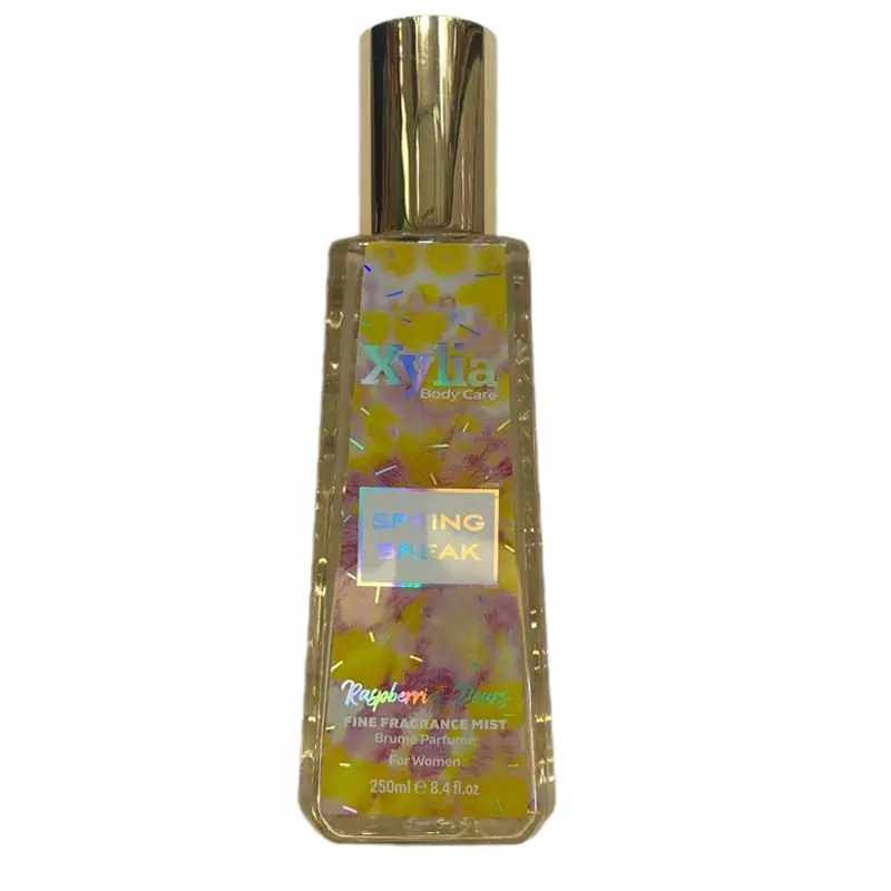 xylia-SPRING BREAK-Raspberries-fine-fragrance-mist-250ml میست بدن و مو زنانه Xylia SPRING BREAK با رایحه تمشک و گلابی حجم 250 میل - Image 1