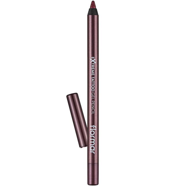 FLORMAR EXTREME TATTOO GEL PENCIL 10 Dusty Plum مداد چشم ژله ای ضد آب فلورمار flormar ExTREME TATTOO شماره 10 رنگ Dusty Plum - Image 1