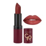 رژ لب جامد مات و مخملی گلدن رز Golden Rose Velvet Matte شماره 22