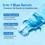 سرم کنترل منافذ بایو رتینول آبی و نیاسینامید نامبوزین Numbuzin Blue Bio-Retinol + Niacinamide حجم 30 میل - Image 5