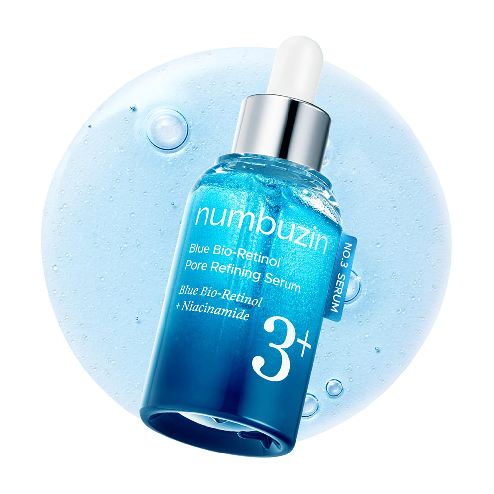 Numbuzin No.3 Blue Bio-Retinol Pore Refining Ampoule 30ml سرم کنترل منافذ بایو رتینول آبی و نیاسینامید نامبوزین Numbuzin Blue Bio-Retinol + Niacinamide حجم 30 میل - Image 1