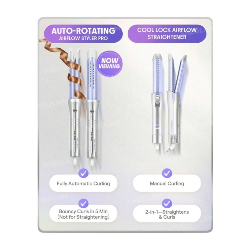 دستگاه فر کننده و حالت دهنده مو شیگلم با باد سرد Sheglam One Touch Airflow Styler Pro سایز 32 میلی متر - Image 3