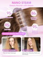برس حرارتی بخاردار صاف کننده مو شیگلم SHEGLAM Hydra Shot Steam Straightening Brush Pro - Image 7