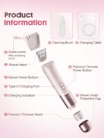 شیور دو کاره صورت بدن و بیکینی شیگلم SHEGLAM Dual-Head Electric Bikini Trimmer مناسب برای بانوان - Image 10