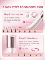 شیور دو کاره صورت بدن و بیکینی شیگلم SHEGLAM Dual-Head Electric Bikini Trimmer مناسب برای بانوان - Image 4