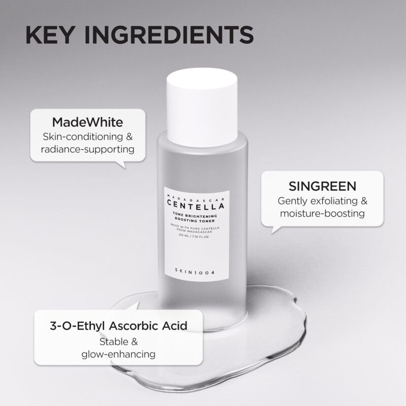 تونر ضد لک و روشن کننده سنتلا اسکین 1004 SKIN1004 Centella حجم 210 میل - Image 4