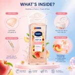 روغن بدن وازلین Vaseline Intensive Care با عصاره هلو و ویتامین B3 حجم 200 میل - Image 5