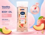 روغن بدن وازلین Vaseline Intensive Care با عصاره هلو و ویتامین B3 حجم 200 میل - Image 2