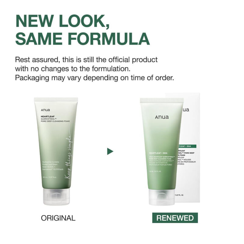 فوم شستشو صورت ضدمنافذ باز آنوا Anua Heartleaf + BHA حجم 150 میل - Image 9