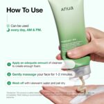 فوم شستشو صورت ضدمنافذ باز آنوا Anua Heartleaf + BHA حجم 150 میل - Image 5