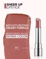 رژلب جامد براق فلورمار flormar Sheer Up شماره 003 رنگ Pinky Nude - Image 2