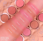 رژ گونه پودری گلدن رز GOLDEN ROSE Powder Blush رنگ Pink Kiss شماره 15 - Image 3