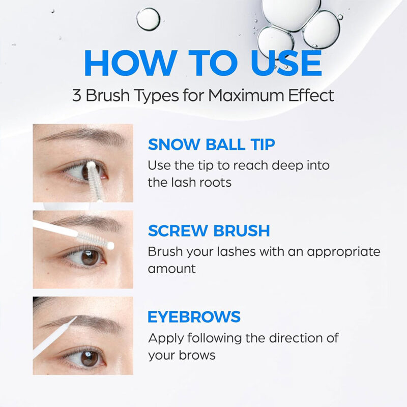 سرم تقویت مژه و ابرو سی پوری Seapuri Lashrum Eyelash حجم 10 گرم - Image 6
