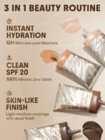 تینت پوست و صورت ضد آفتاب شیگلم SHEGLAM DEW & DONE SPF20 رنگ Fair حجم 30 میل - Image 5