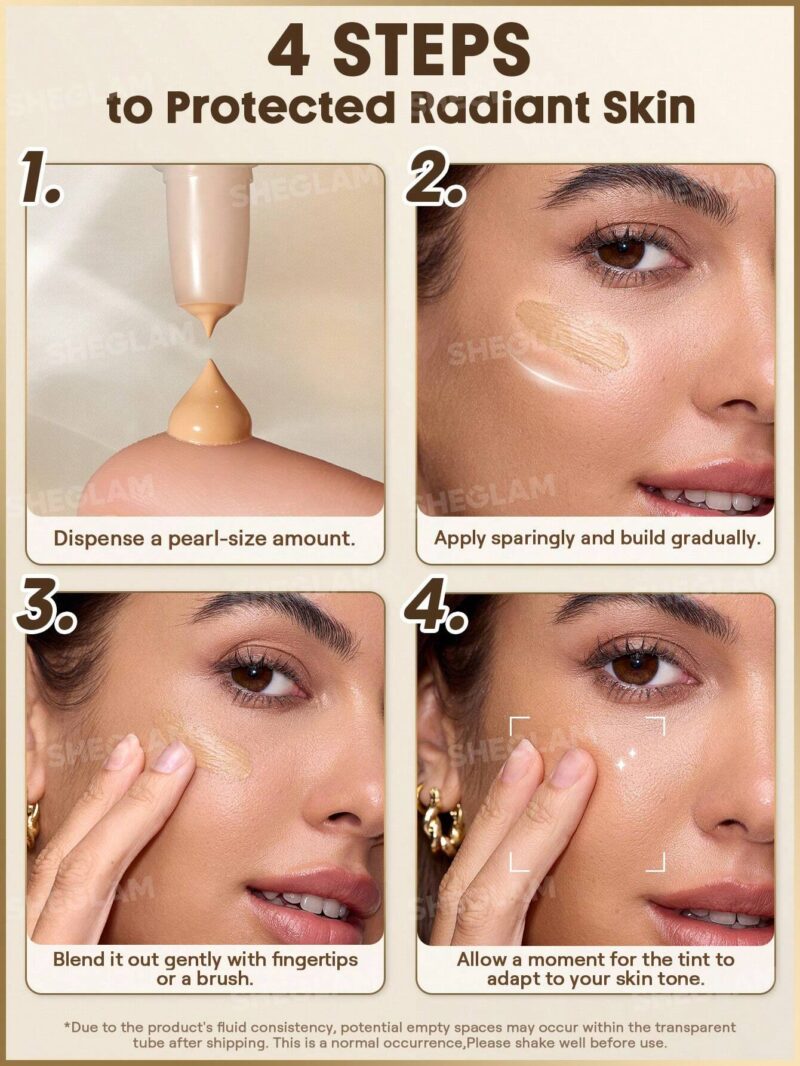 تینت پوست و صورت ضد آفتاب شیگلم SHEGLAM DEW & DONE SPF20 رنگ Fair حجم 30 میل - Image 11