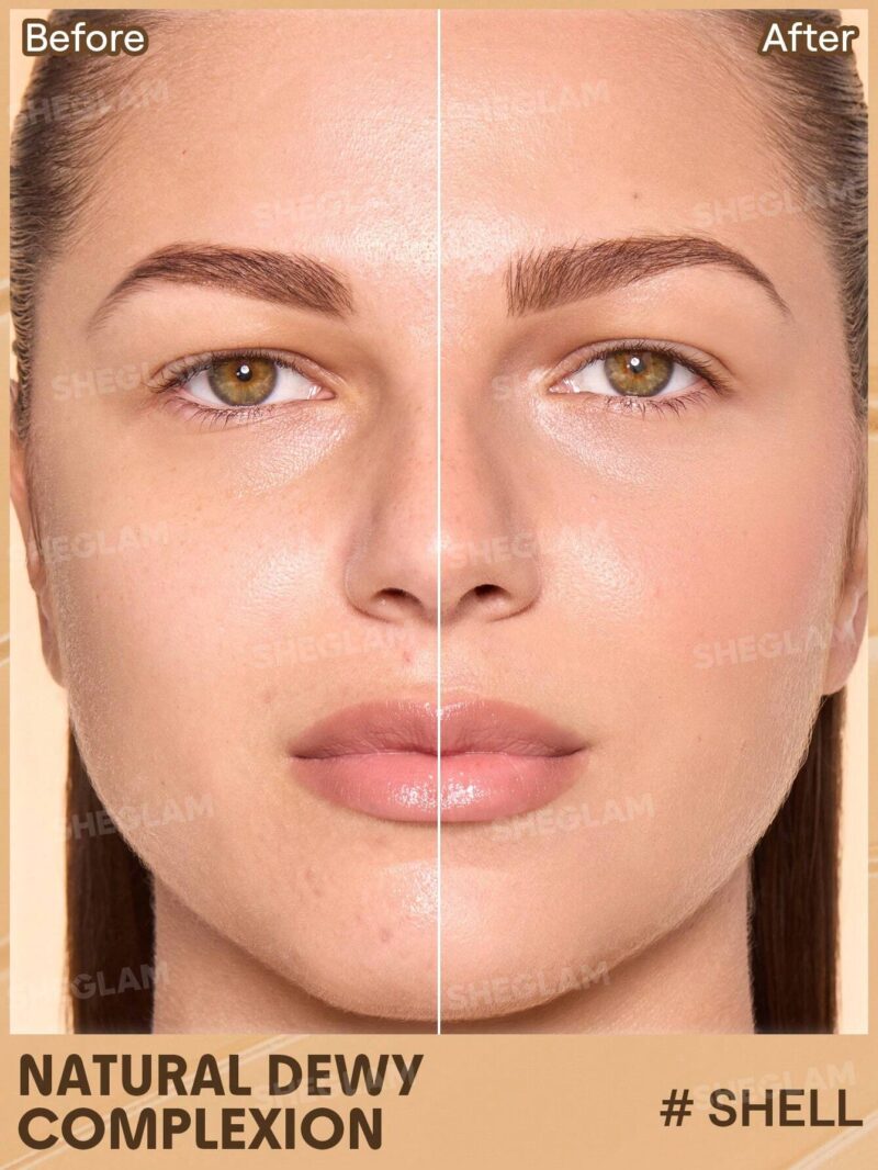 تینت پوست و صورت ضد آفتاب شیگلم SHEGLAM DEW & DONE SPF20 رنگ Shell حجم 30 میل - Image 2