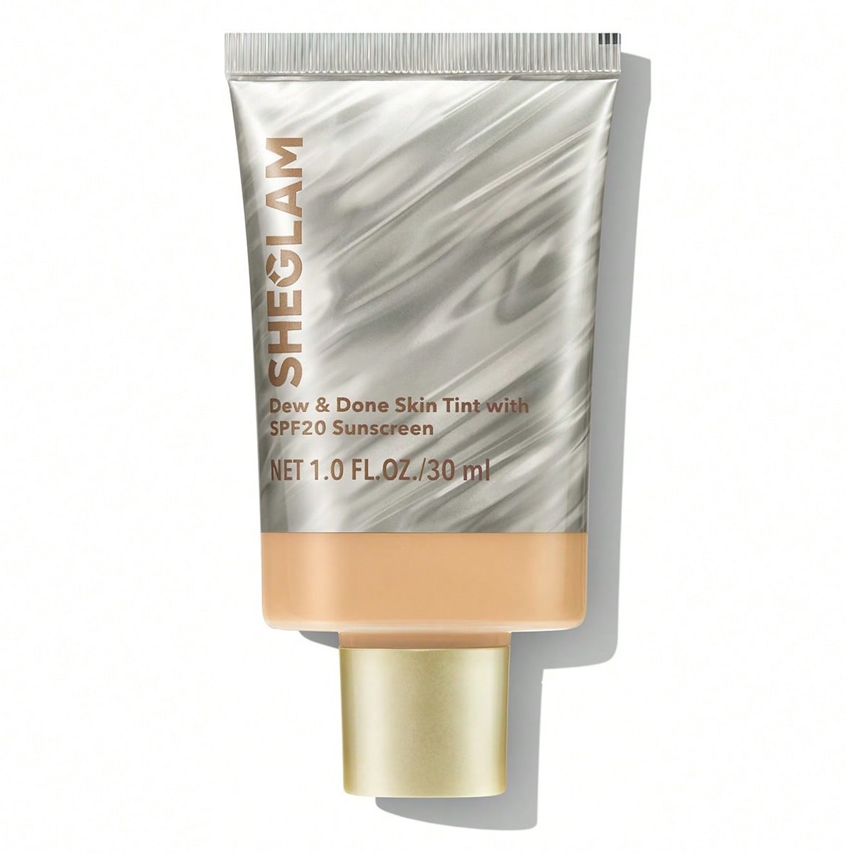 sheglam Dew and Done Skin Tint With SPF20 Shell تینت پوست و صورت ضد آفتاب شیگلم SHEGLAM DEW & DONE SPF20 رنگ Shell حجم 30 میل - Image 1
