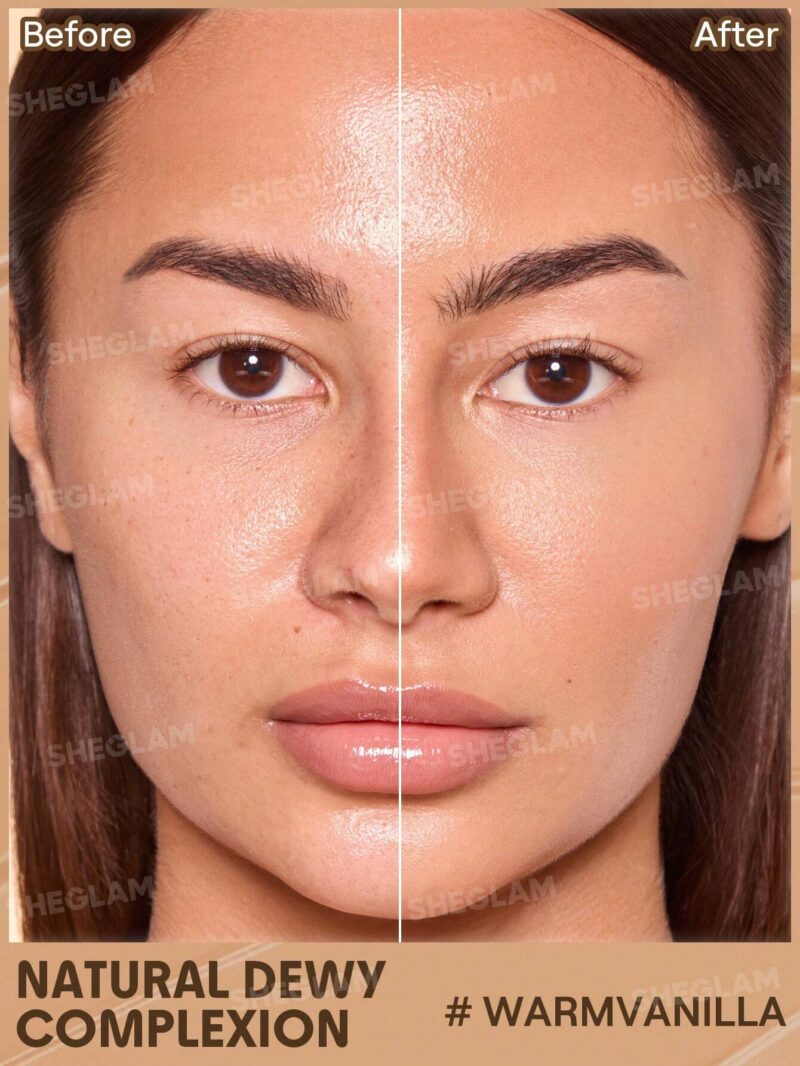 تینت پوست و صورت ضد آفتاب شیگلم SHEGLAM DEW & DONE SPF20 رنگ Warm Vanilla حجم 30 میل - Image 2