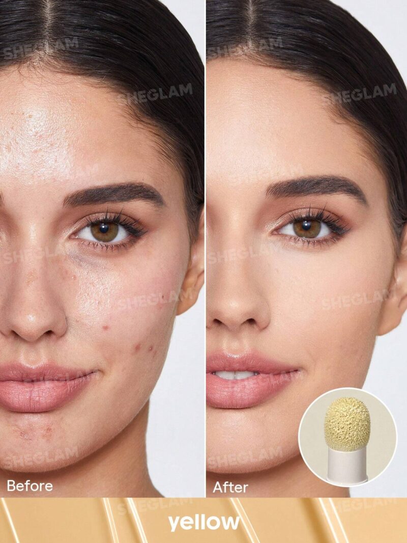 کانسیلر سر اسفنجی شیگلم COMPLEXION BOOST رنگ Yellow - Image 2