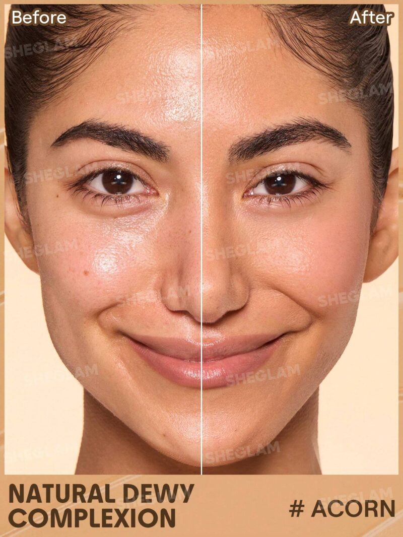 تینت پوست و صورت ضد آفتاب شیگلم SHEGLAM DEW & DONE SPF20 رنگ Acorn حجم 30 میل - Image 2