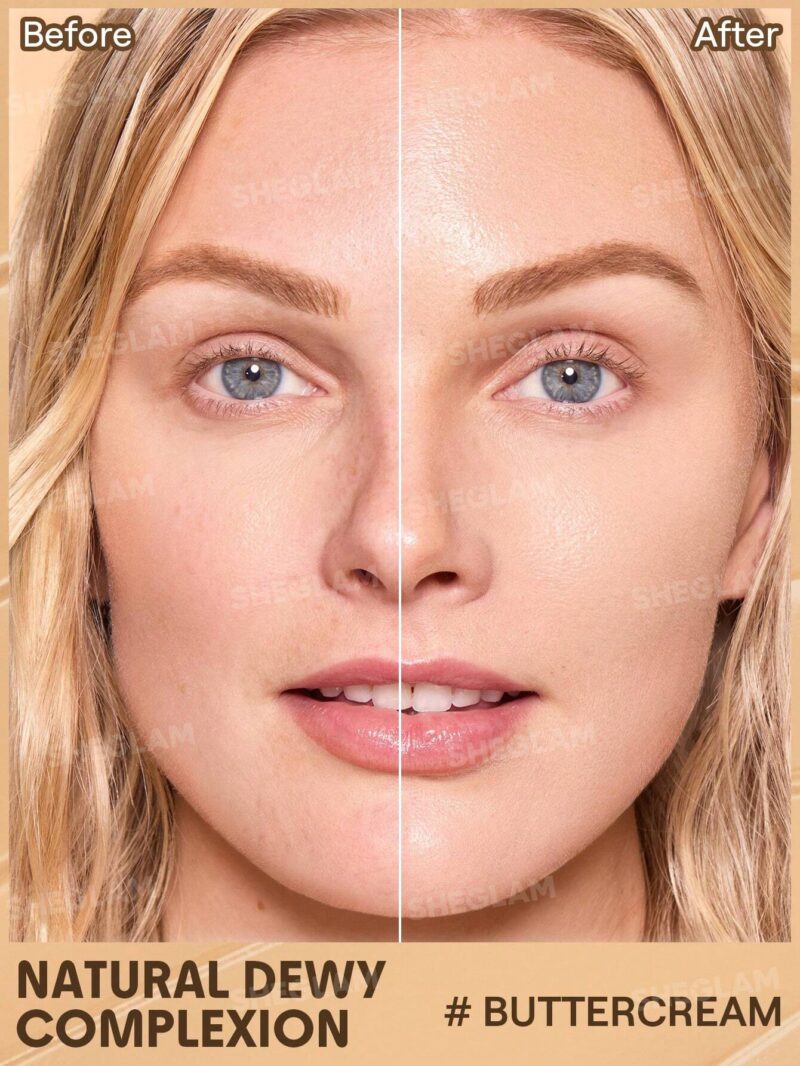 تینت پوست و صورت ضد آفتاب شیگلم SHEGLAM DEW & DONE SPF20 رنگ Buttercream حجم 30 میل - Image 3
