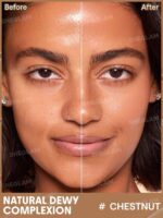 تینت پوست و صورت ضد آفتاب شیگلم SHEGLAM DEW & DONE SPF20 رنگ Chestnut حجم 30 میل - Image 2