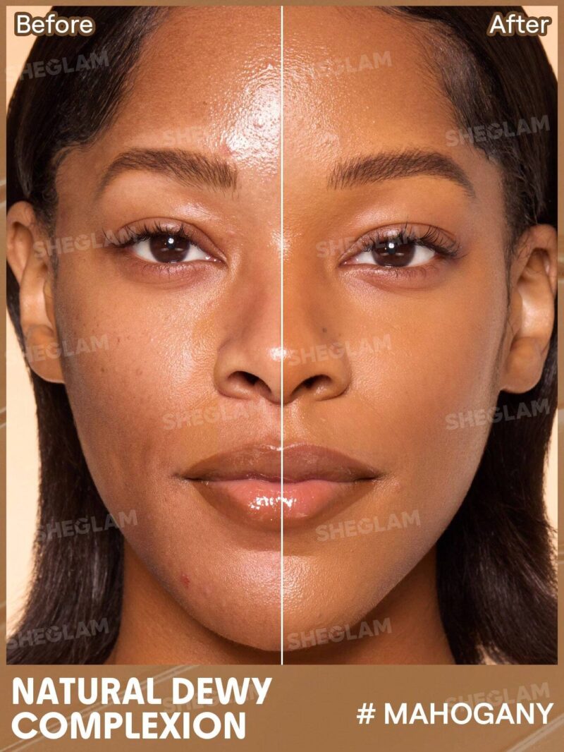 تینت پوست و صورت ضد آفتاب شیگلم SHEGLAM DEW & DONE SPF20 رنگ Mahogany حجم 30 میل - Image 3