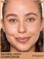 تینت پوست و صورت ضد آفتاب شیگلم SHEGLAM DEW & DONE SPF20 رنگ Peach حجم 30 میل - Image 3