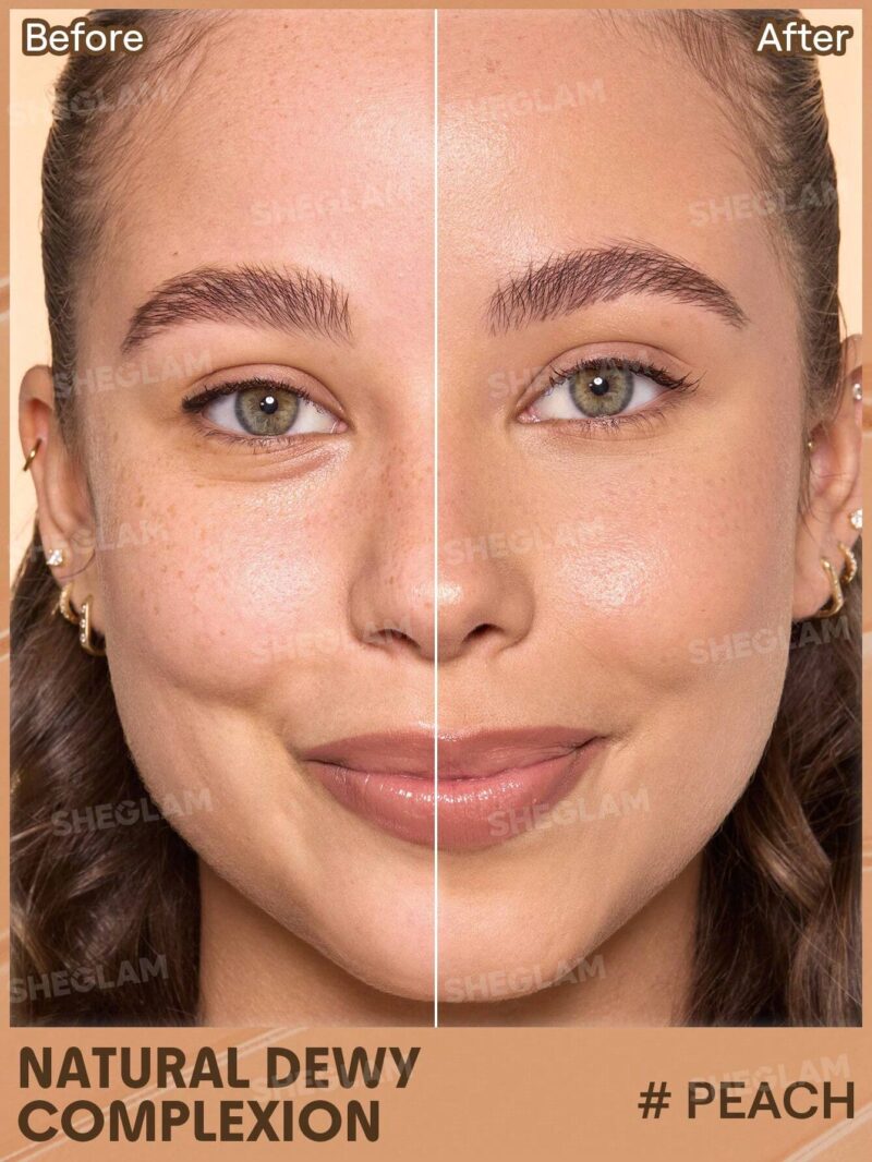 تینت پوست و صورت ضد آفتاب شیگلم SHEGLAM DEW & DONE SPF20 رنگ Peach حجم 30 میل - Image 3