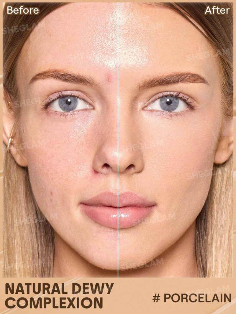 تینت پوست و صورت ضد آفتاب شیگلم SHEGLAM DEW & DONE SPF20 رنگ Porcelain حجم 30 میل - Image 3