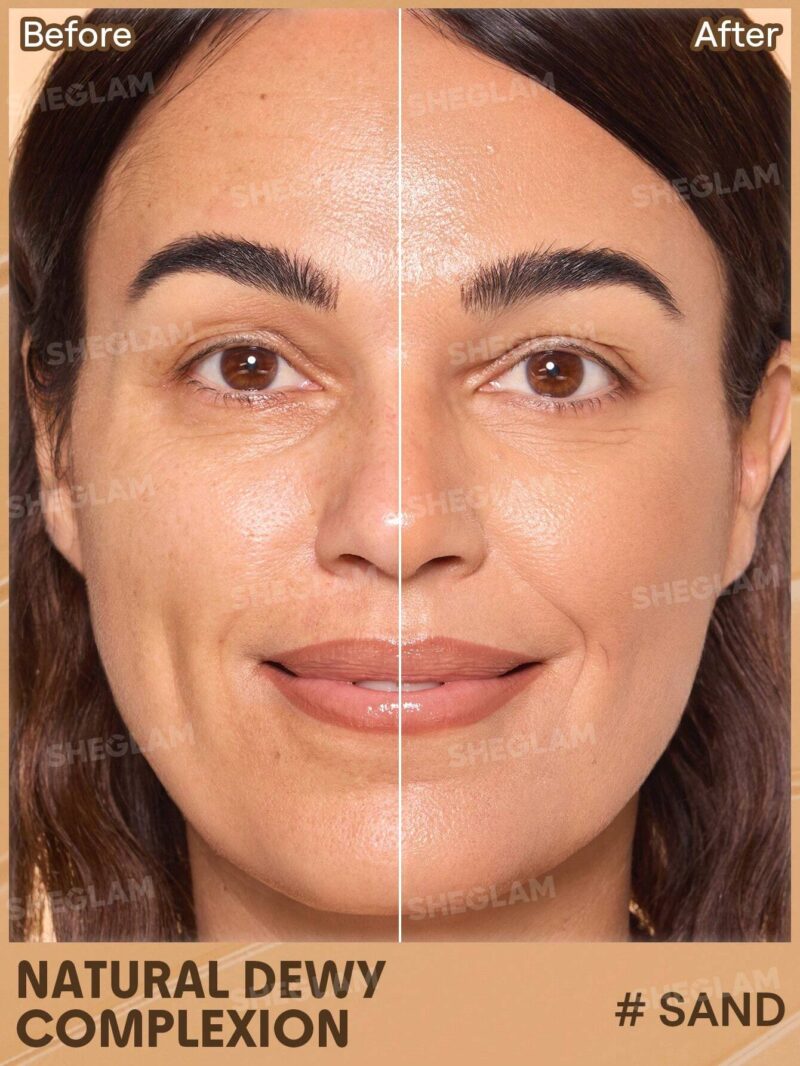 تینت پوست و صورت ضد آفتاب شیگلم SHEGLAM DEW & DONE SPF20 رنگ Sand حجم 30 میل - Image 3