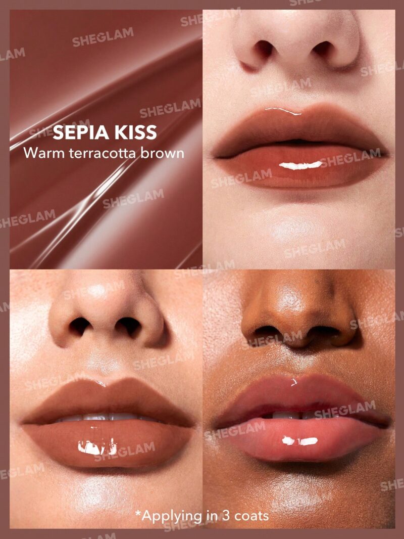 لیپ پلامپر حجم دهنده شیگلم Sheglam POUT PERFECT رنگ Sepia Kiss - Image 3