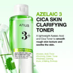 تونر شفاف‌ کننده و تسکین‌ دهنده و ضد جوش آزلائیک اسید آنوا Anua Azelaic Acid 3 Cica حجم 250 میل - Image 2