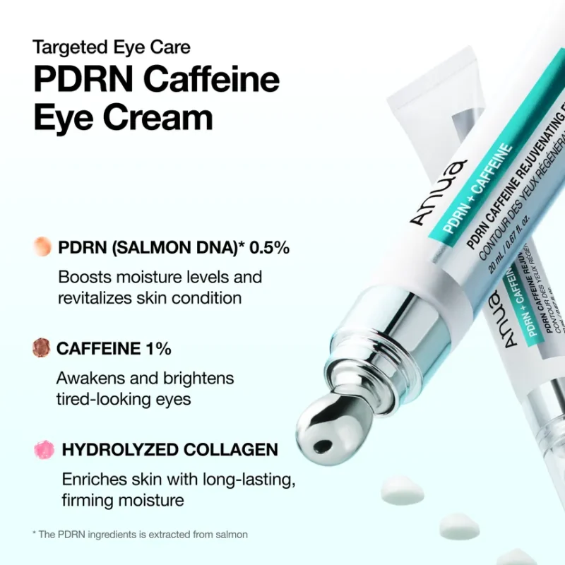 کرم دور چشم احیاکننده PDRN و کافئین آنوا Anua HYDRO FIRMING PDRN Caffeine Rejuvenating حجم 20 میل - Image 4
