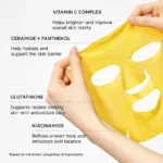 ماسک ورقه‌ای روشن‌کننده ویتامین C بوستر شات آرنسیا Arencia Vitamin C Booster Shot حجم 27 میل - Image 5