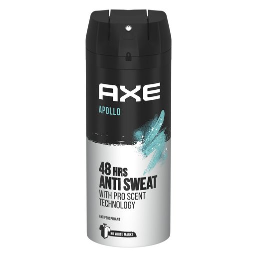 Axe Apollo Antiperspirant Deodorant Body Spray 150ml اسپری ضد تعریق مردانه اکس Axe Apollo حجم 150 میل - Image 1