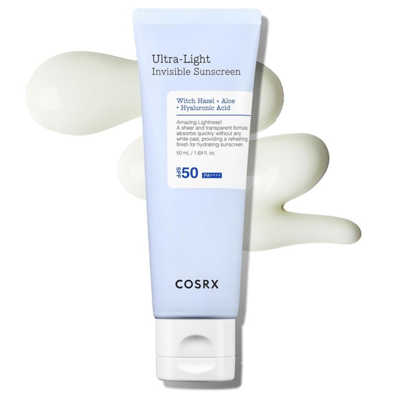 ضدآفتاب مرطوب کننده و بدون ایجاد سفیدی کوزارکس COSRX Ultra Light Invisible Sunscreen SPF50 حجم 50 میل - Image 2