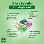 کپسول ماشین لباسشویی آنتی‌باکتریال دتول پروپاد Dettol Propod All-in-One Rainforest Fresh بسته 56 عددی - Image 3