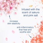 شامپو بدن مرطوب‌کننده شکوفه گیلاس و نمک صورتی هیمالیا داو Dove Sakura x Pink Salt حجم 1000 میل - Image 3
