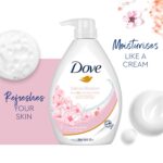 شامپو بدن مرطوب‌کننده شکوفه گیلاس و نمک صورتی هیمالیا داو Dove Sakura x Pink Salt حجم 1000 میل - Image 4