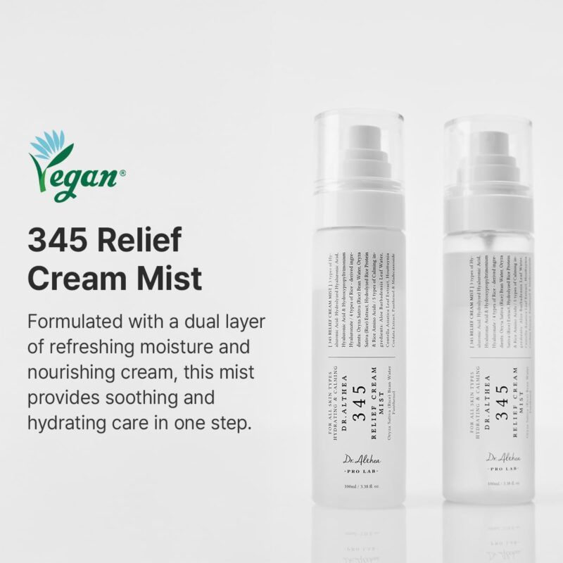 اسپری کرمی آبرسان و تسکین‌دهنده صورت دکتر آلتیا DR ALTHEA 345 حجم 60 میل - Image 2